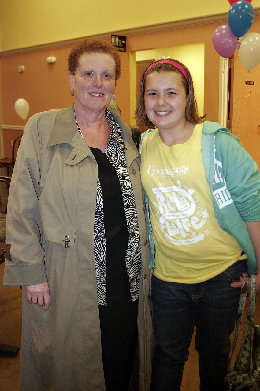 Cindy Reed and Brraden River Middle sixth-grader Danielle Thimons are members of Fay's Gang.