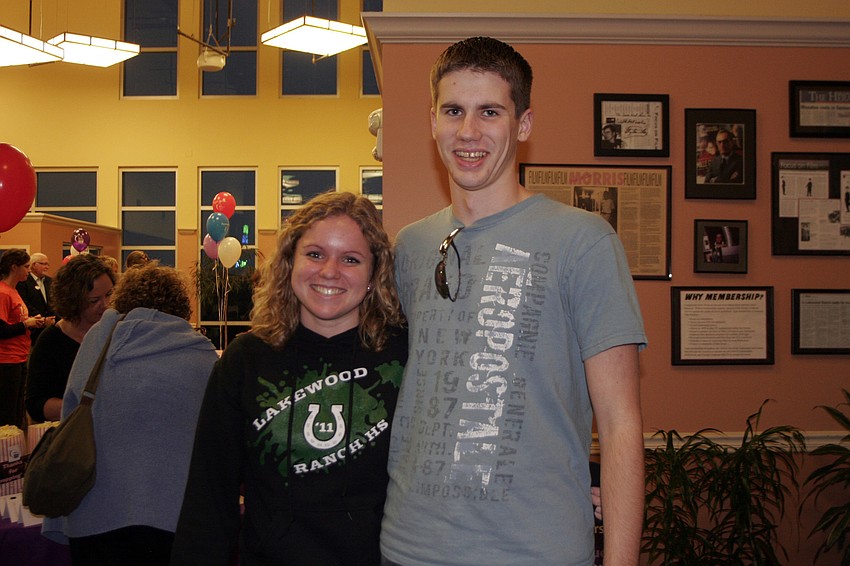Lakewood Ranch High seniors Breanna Howell and Alec Bacon were eager to participate.