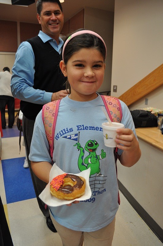 Rachel Lamoureaux, who came with her father Scott, turned 9 on Feb. 6.