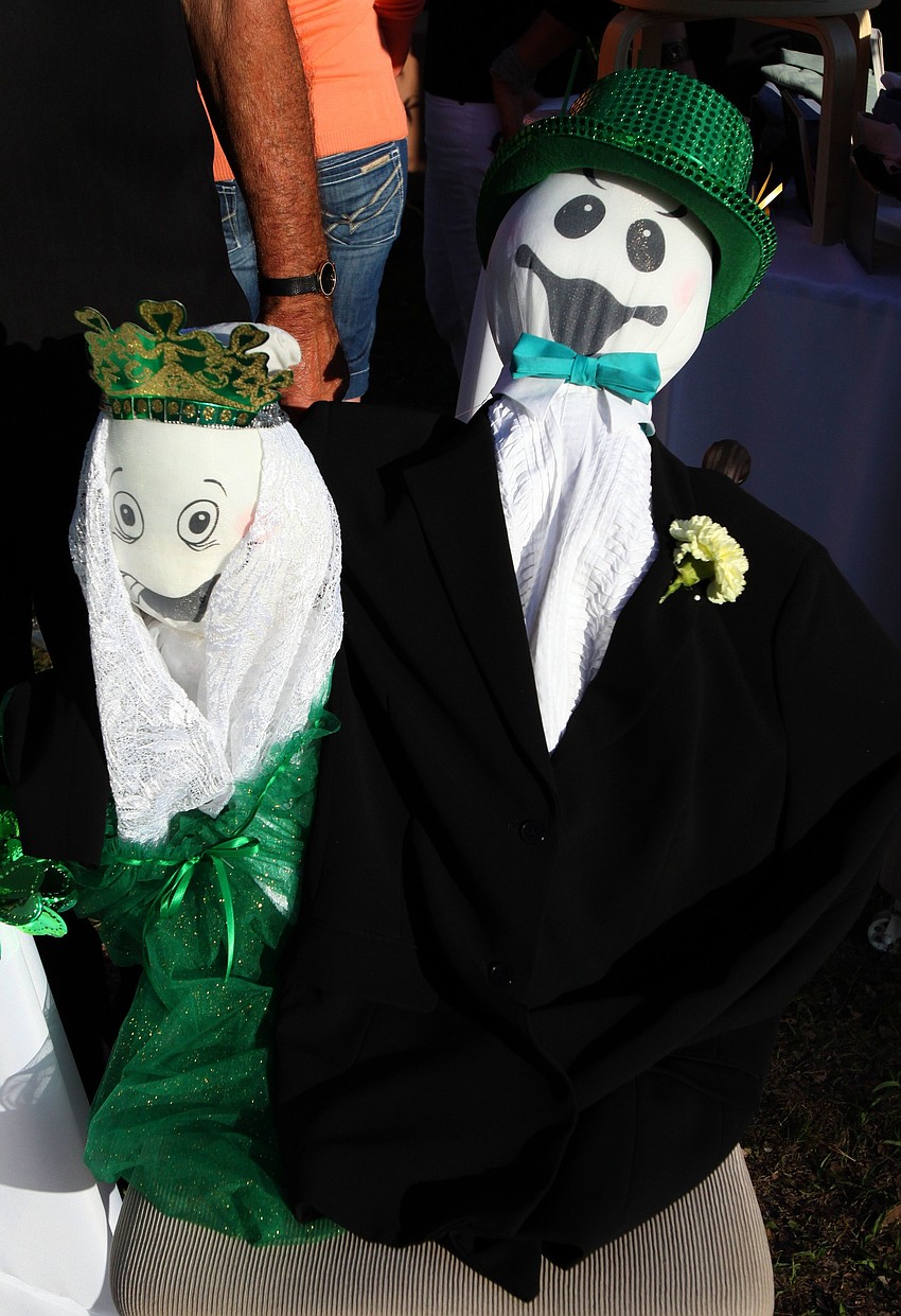 Lynches Pub and Grub had food and a fake Irish bride and groom at their booth on Saturday, Feb. 26 at St. Armands Circle's Weddings in Paradise Circle of Love event.
