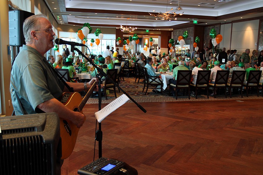 Darrell Lawhorne sings traditional Irish songs on Thursday, March 17 at Sarasota Yacht Club.