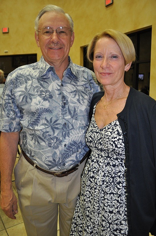 Military veteran George Johnston and his wife Jane made sure to invite other veterans out for the occasion.