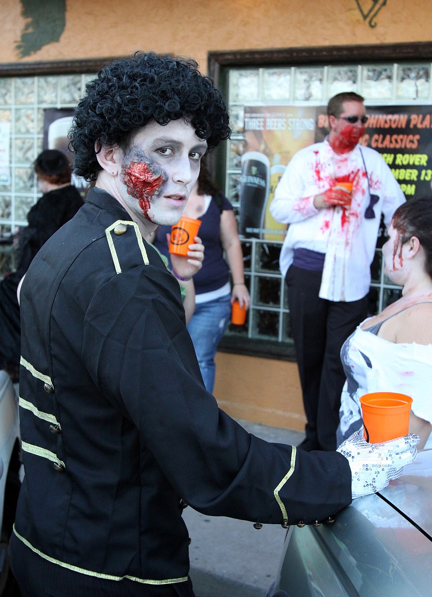 Ty Preston as a zombie Michael Jackson.