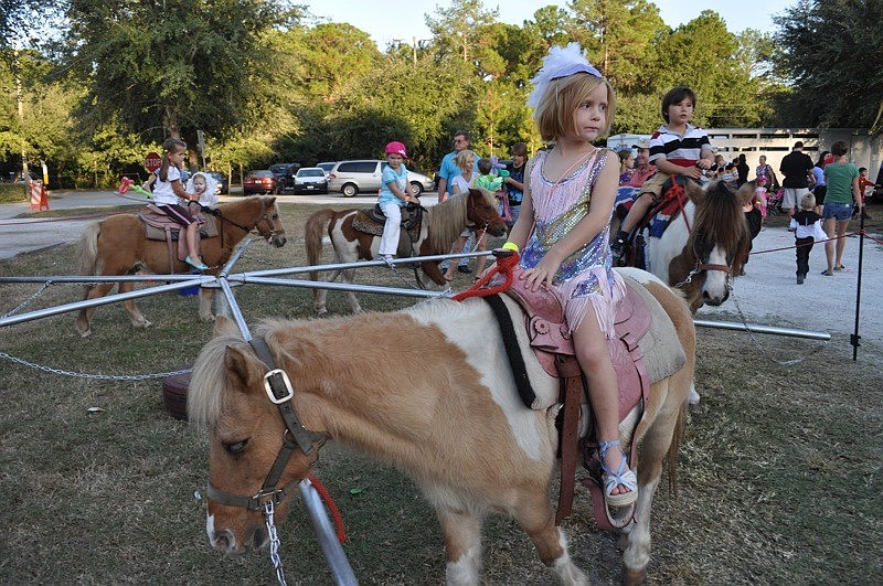 Anastasia Lombardi, 6, enjoyed her pony ride.
