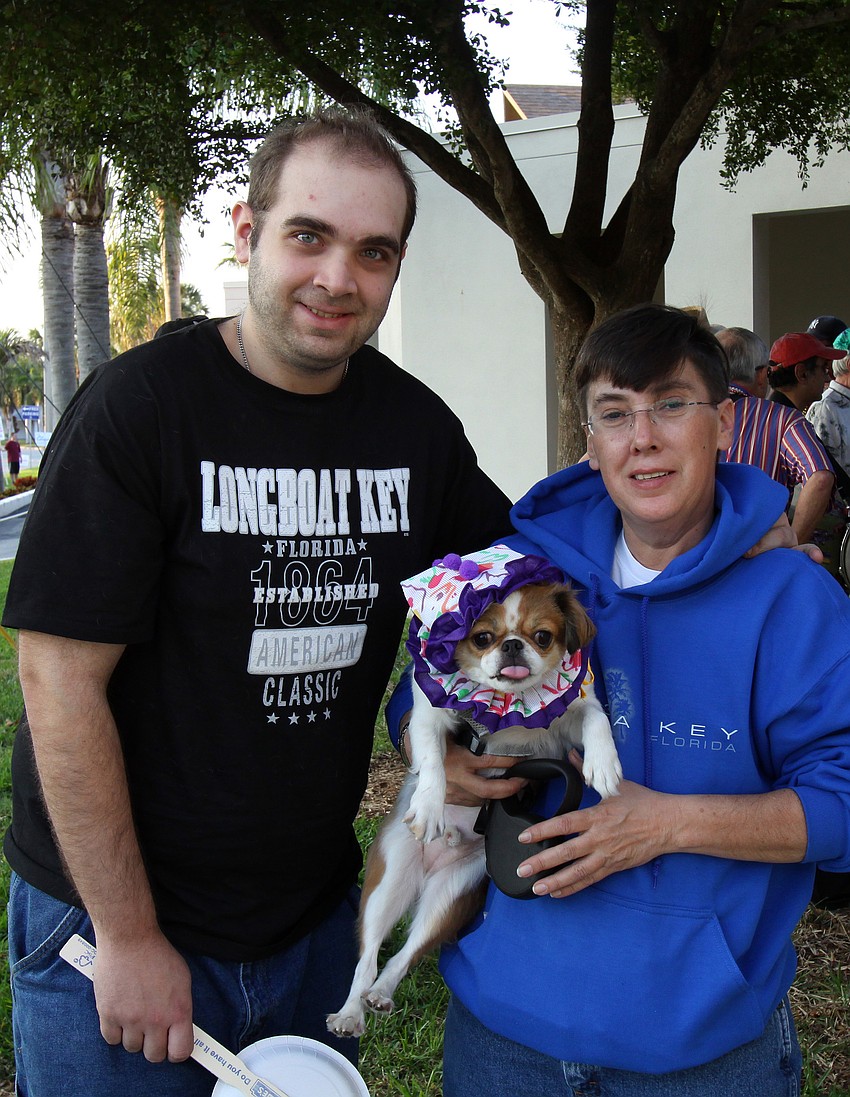 Anthony Nobile and Rebecca Hernandez brought Max to be in the parade.