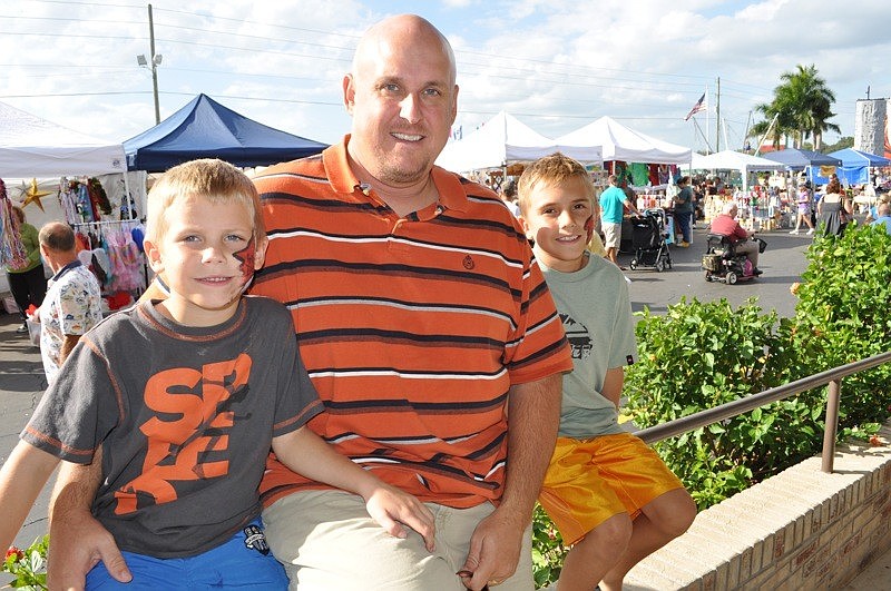 Joshua, David and Christian Yohn enjoyed being outdoors.