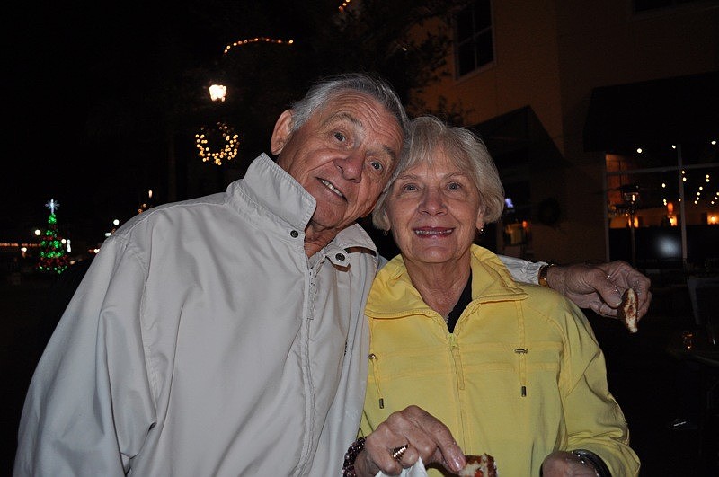 Mathew and Lilly Spolarich enjoyed homemade doughnuts.
