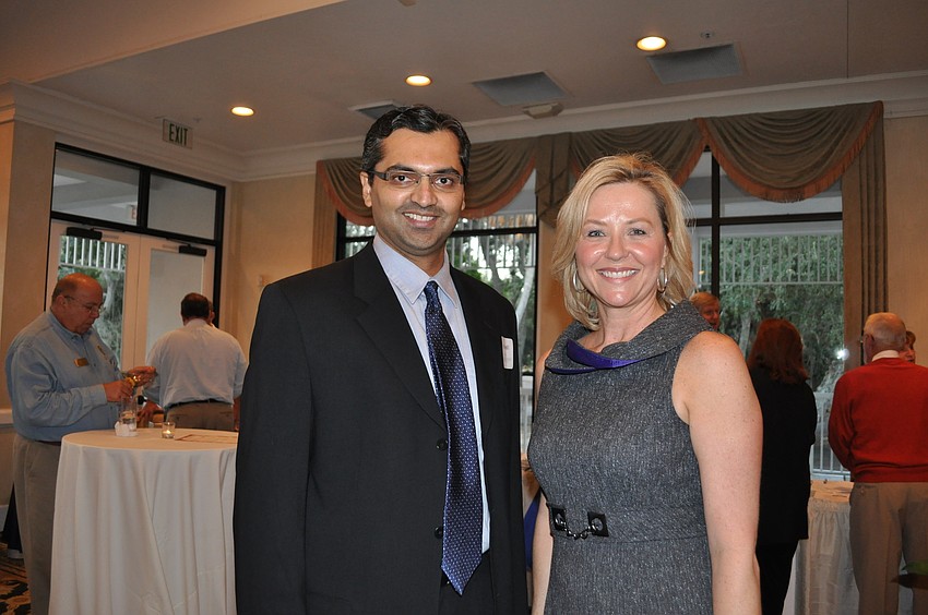 Dr. Niranjan Seshadri, HeartCare Consultants LLC with Kristi Bonsack, Longboat Key Club and Resort