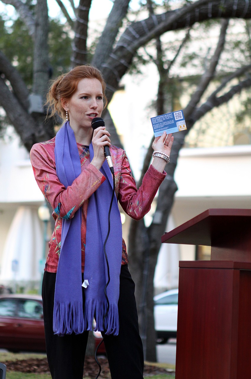 Lynn Hobeck-Bates talks about the scavenger hunt that can be done using any smart phone. The scavenger hunt teaches people about Sarasota and is also a contest that will include prizes from local places.