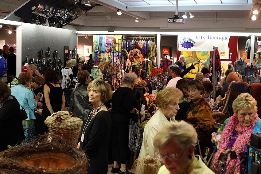 The crowd at the Fabulous Arts Boutqiue on Thursday, Feb. 10.