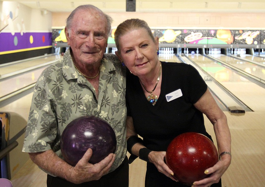 Jack and Sally Jaret of BKYC bowled in the BKYC v. SYC  bowling tournament on Monday, Feb. 28 at Sarasota Lanes.