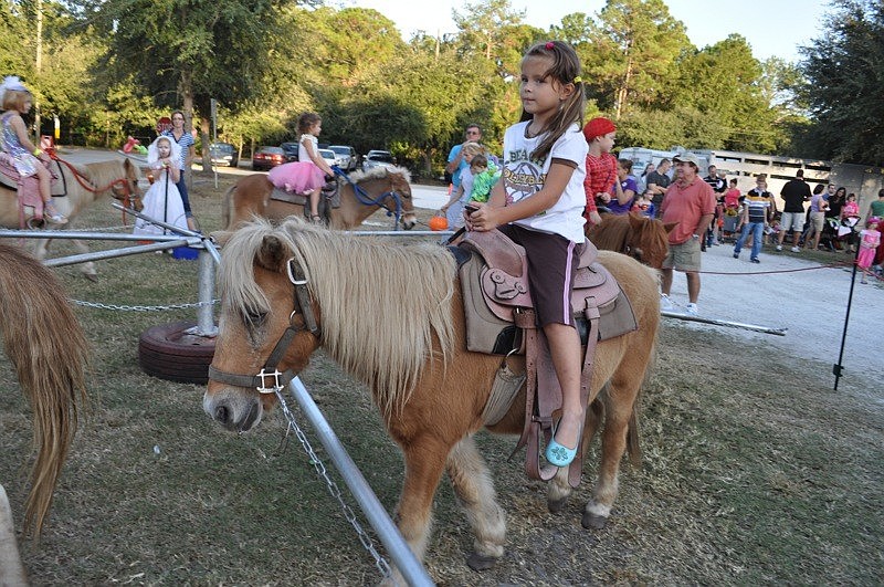 Reme Stainton loves to ride horses with her family.
