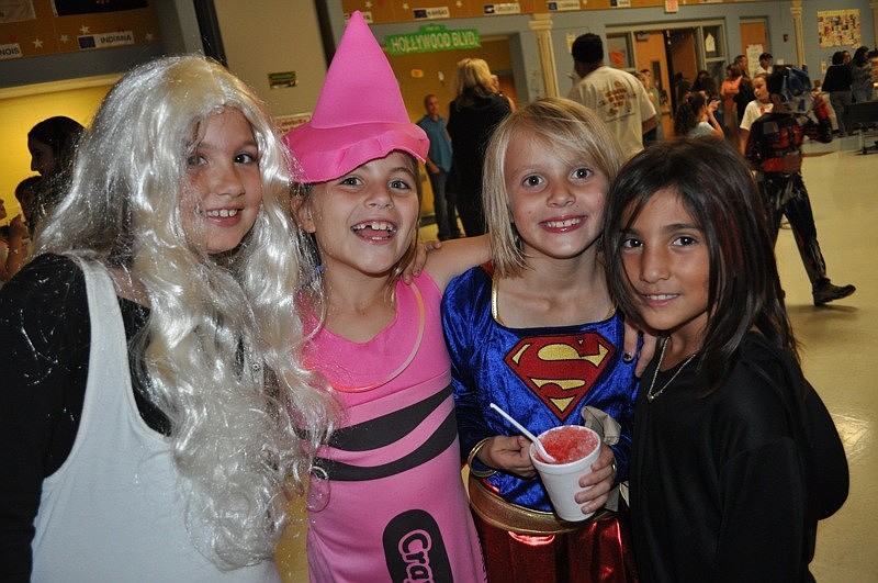 Pictured are second grade students Nienna Whitenight, Caroline Trippi, Hope Clark and Ari Siegel.