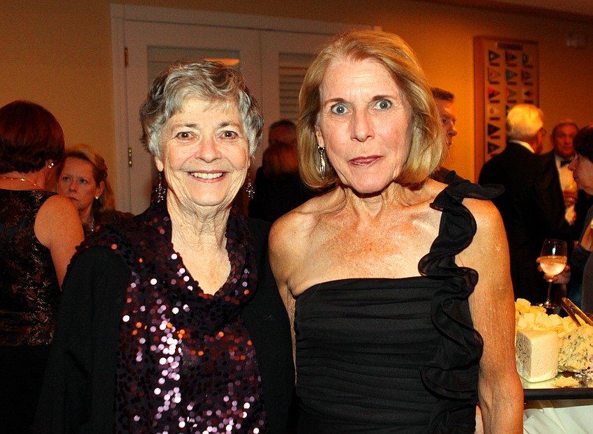 Jane Levan poses with Sally Wright at the Commodore's Ball.