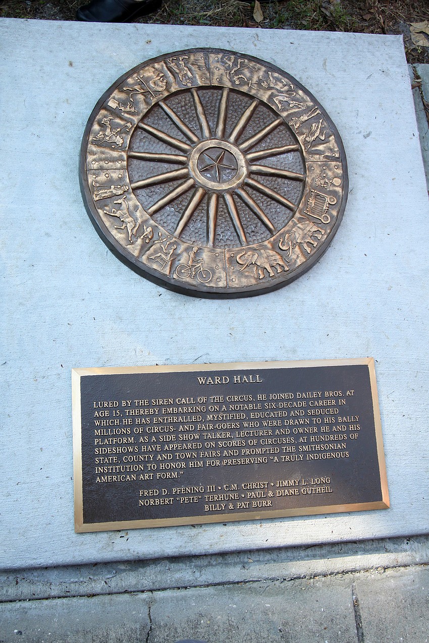 Ward Hallâ€™s plaque.