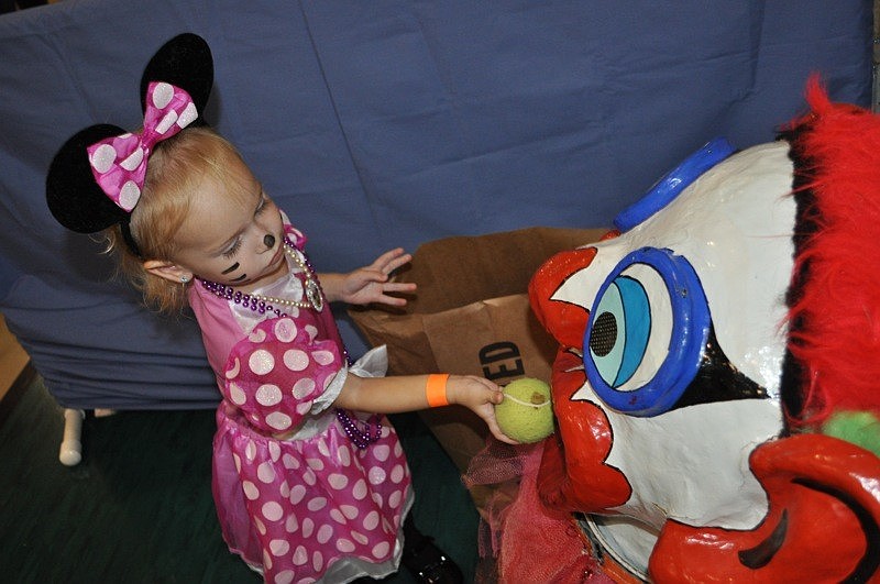 Jasmyn Wackenthaler loved playing the games.