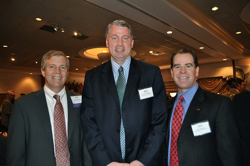 Chairman of the EDC, David Sessions, keynote speaker, Dr. Sean Snaith and panelist Shaun Merriman