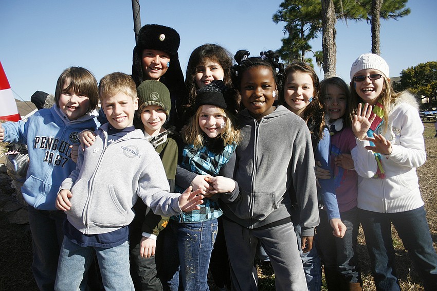 The students thoroughly enjoyed their time outside â€” and in the snow.