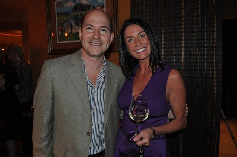 Christopher Barefoot of Flowers Vineyard and Winery and Kelly McFadden of Quintessa