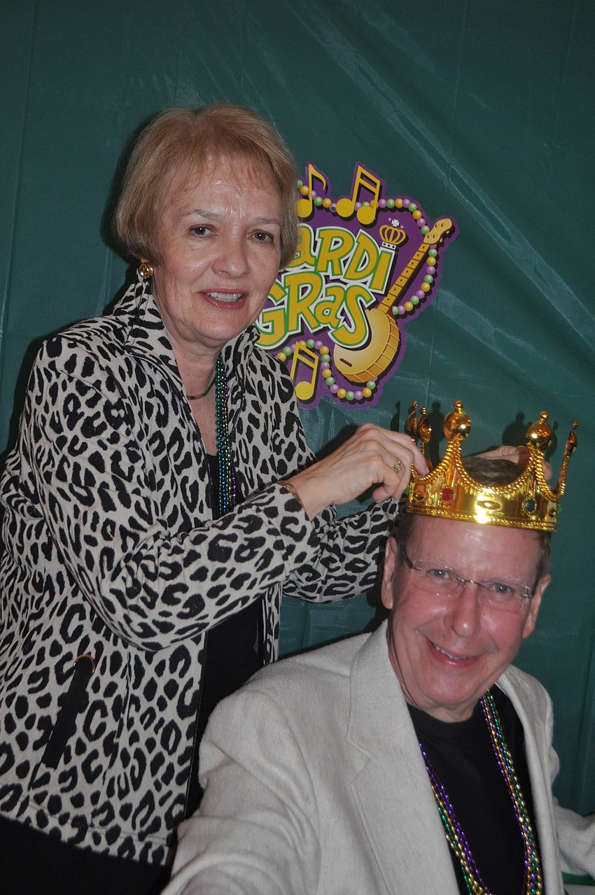 King Kent Capps is crowned by his wife, Karolyn.