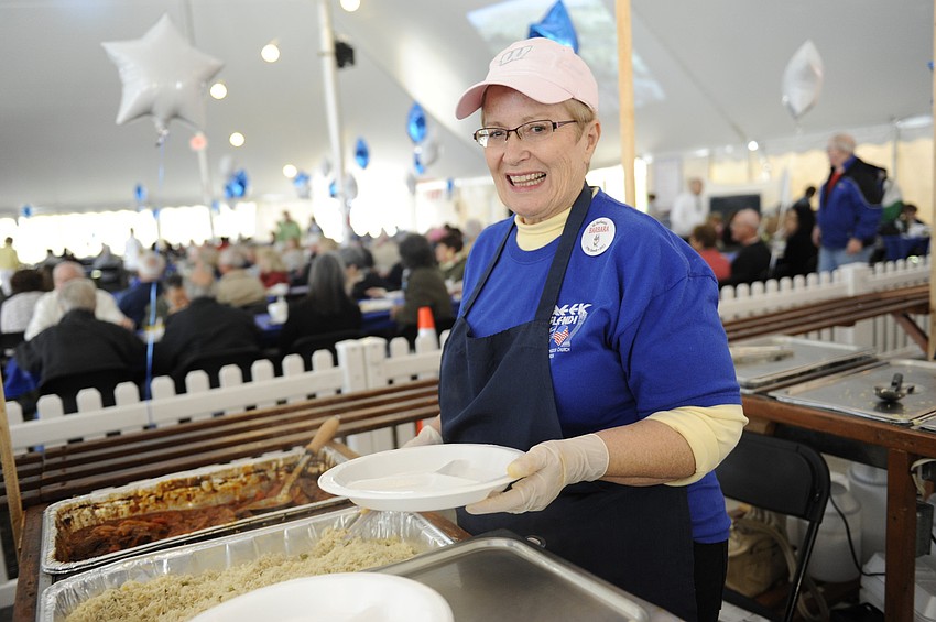 Barbara Briggs enjoyed volunteering during this year's festival.