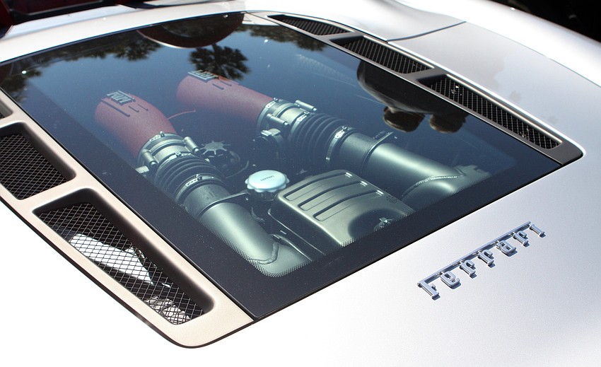 Andrew and Nora Guenther's 2005 F430 Spider Ferrari was one of the hundreds of cars on display on Saturday, Feb. 19 at the Sarasota Exotic Car Fest in St. Armand's Circle