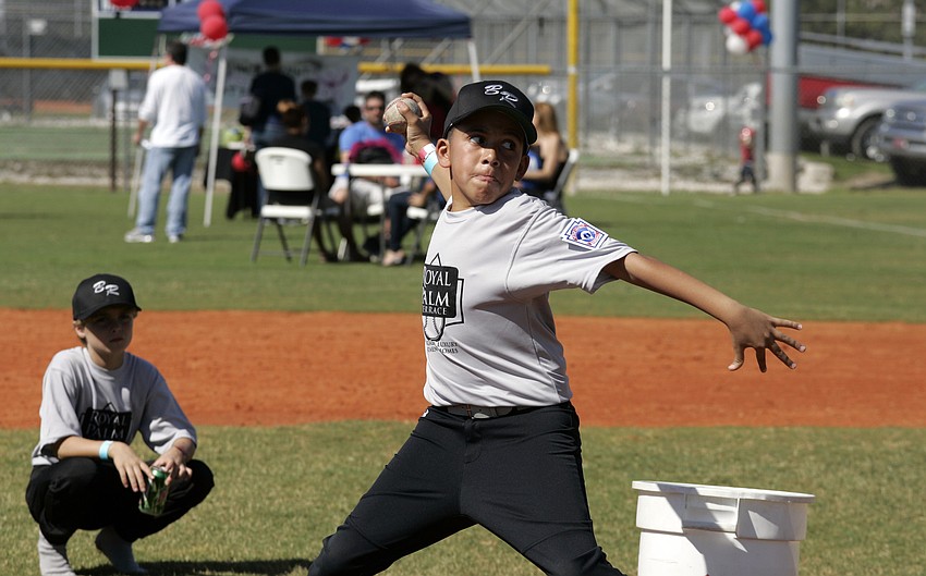 Braden River Little League pitcher Andre Smith's fastball was clocked at 35 miles per hour.