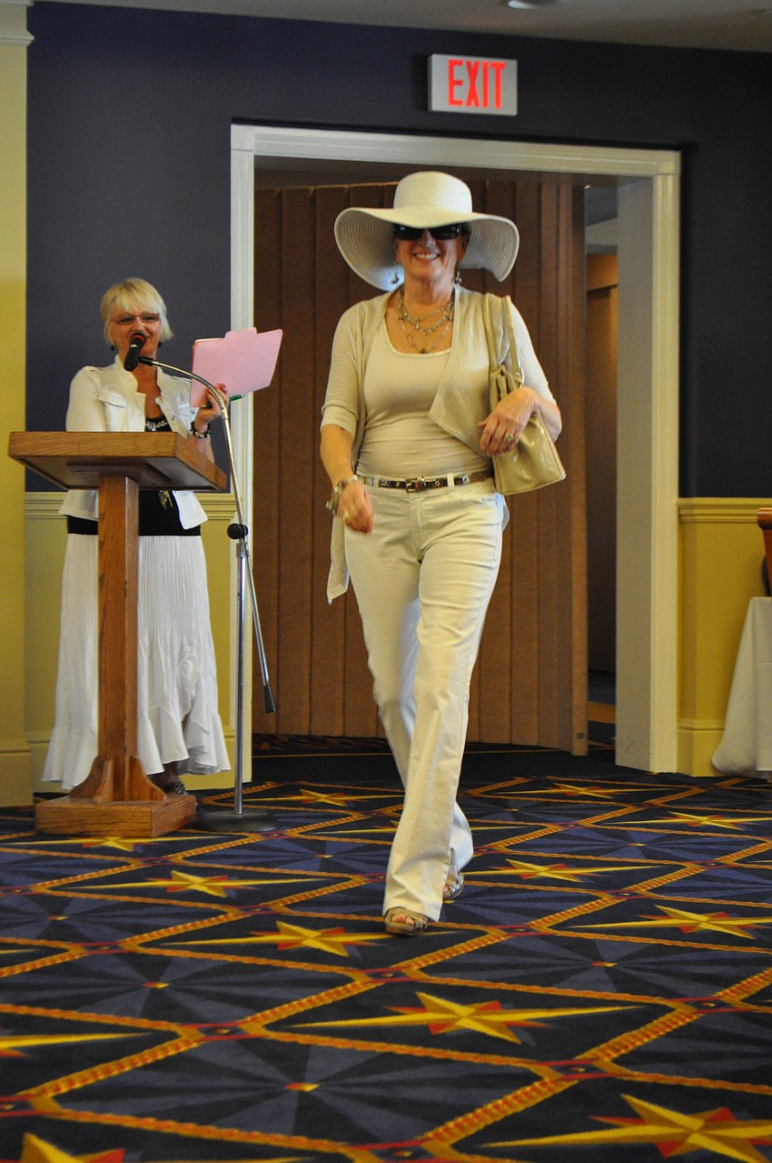 Trudy Barry models a chic look.