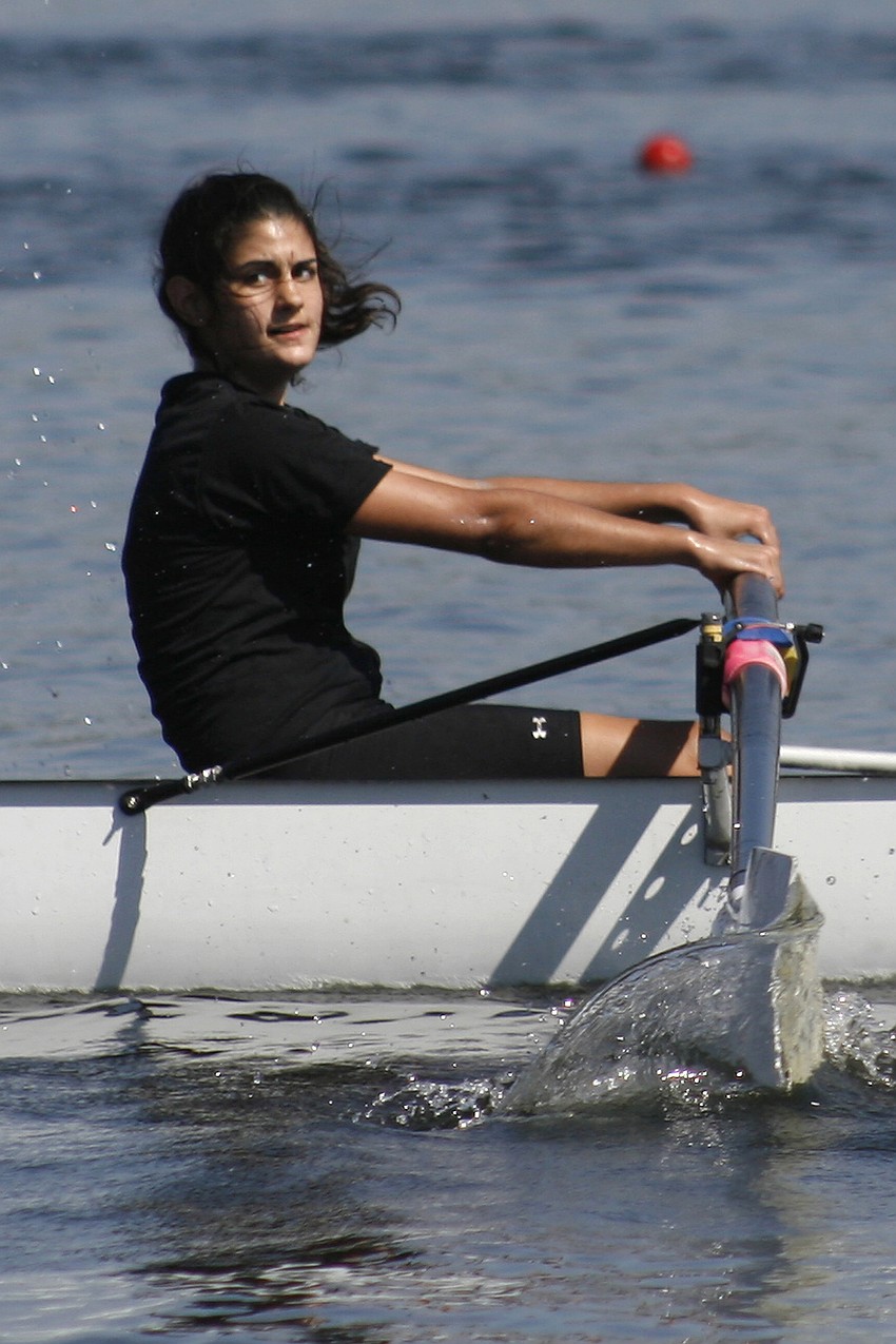 Rowers must work perfectly in sync with their teammates to achieve maximum speed.