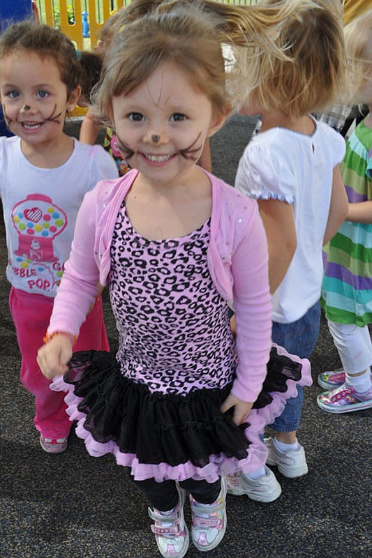 Isabella Maslar, 3, enjoyed the hop-a-thon event as well.