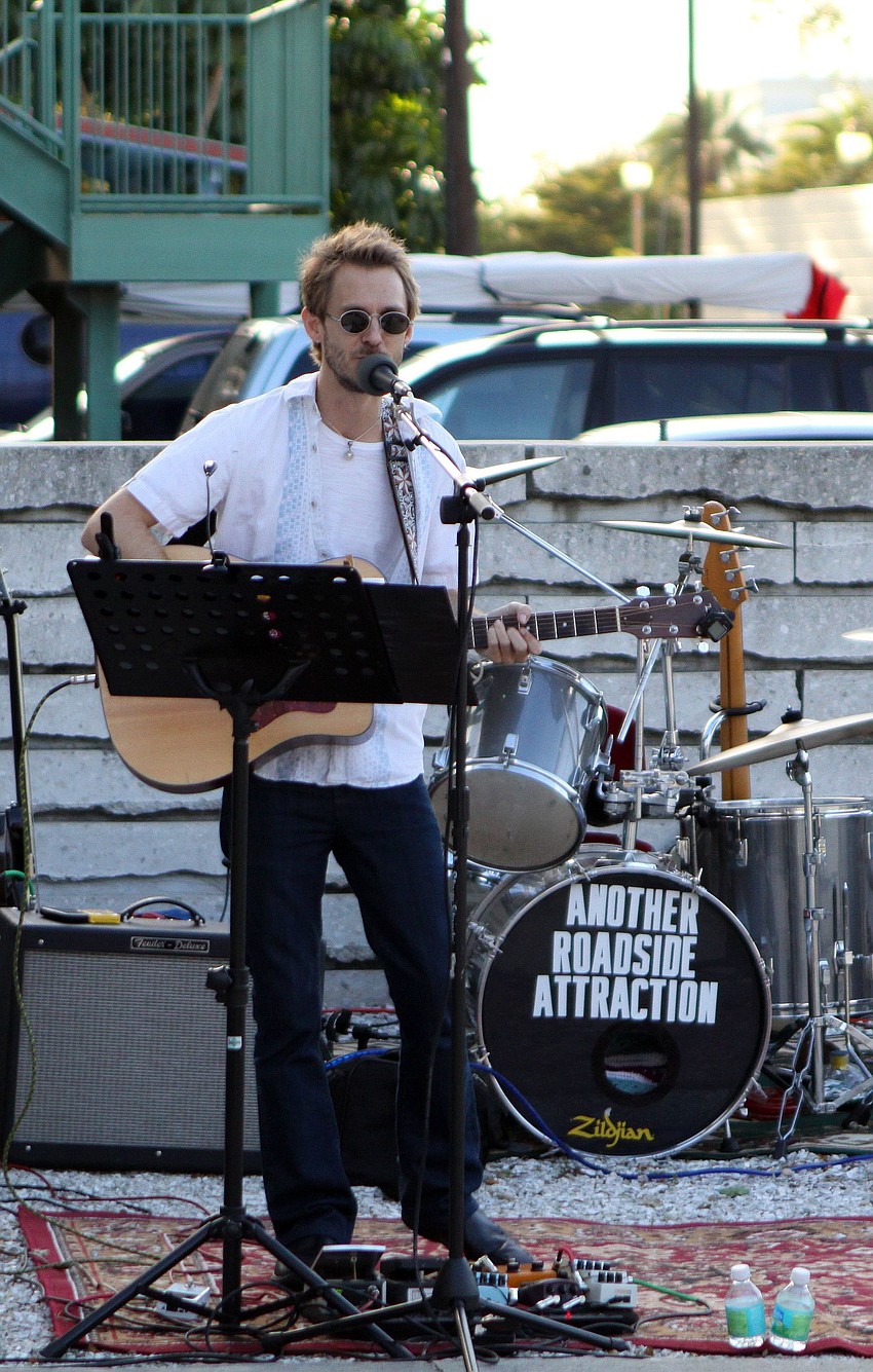 Michael Miller plays his guitar on Thursday, March 3 during Rosemary Rising.