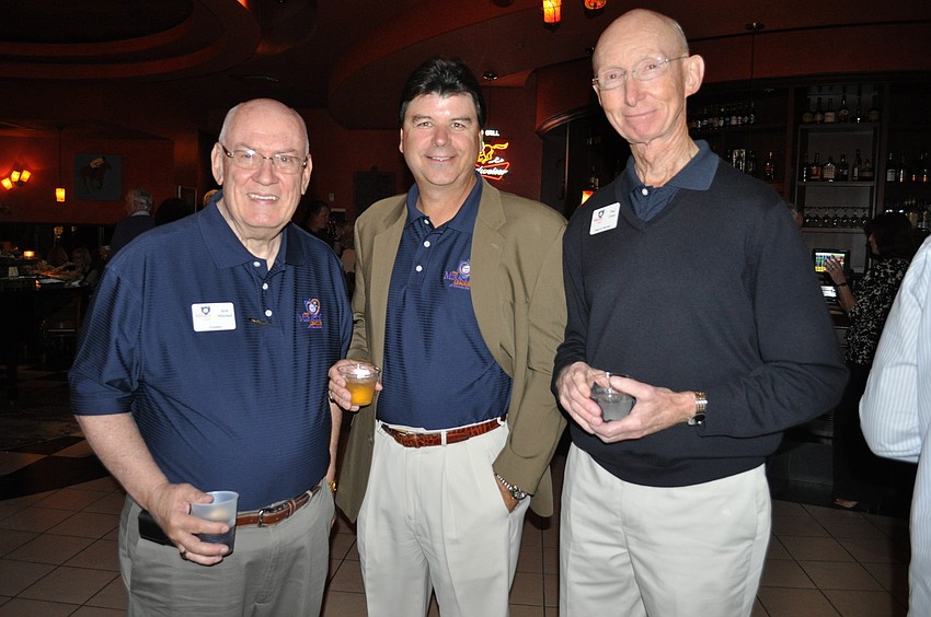Miracle League President Bob Mitchell with fellow board members Steve Bordes and Paul Goetz