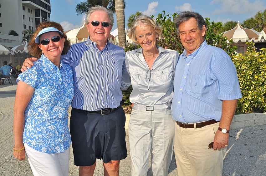 Diane and Barry Eckhold and Marlene and Jacques de Vazeille