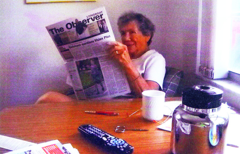 ANNA MARIA ISLAND. Betsy Smith says that although she may not travel to exotic locales, she enjoys The Longboat Observer's trek each week up to Anna Maria Island.