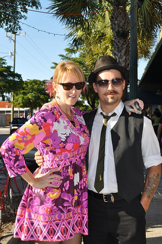 Event coordinator Laura Daniel Gale and Bryan Beardsley