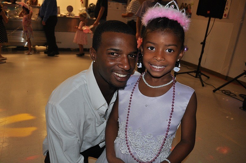 Ronnie Bundrage wouldn't miss out on a night with his daughter, Ronasia, 5.