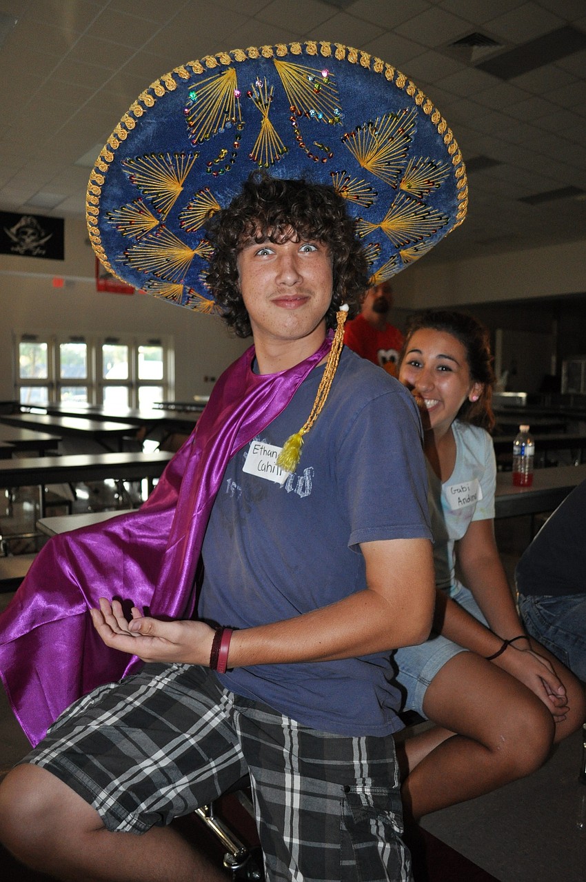 Sophomore Ethan Cahill was a proud member of Team Queso de Azul.