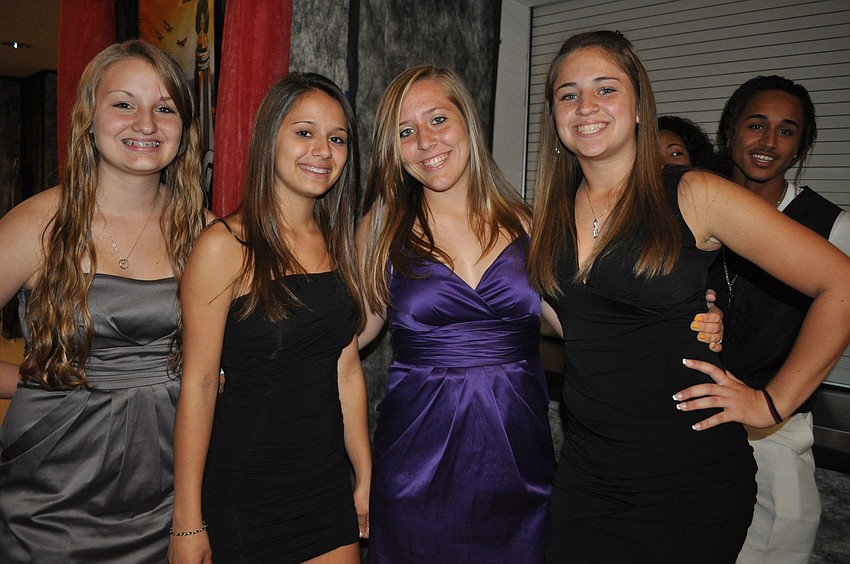 Kelsey Boggs, Nicole Mastrangelo, Alyssa Patneaude and Courtney Mirabella all are sophomores.