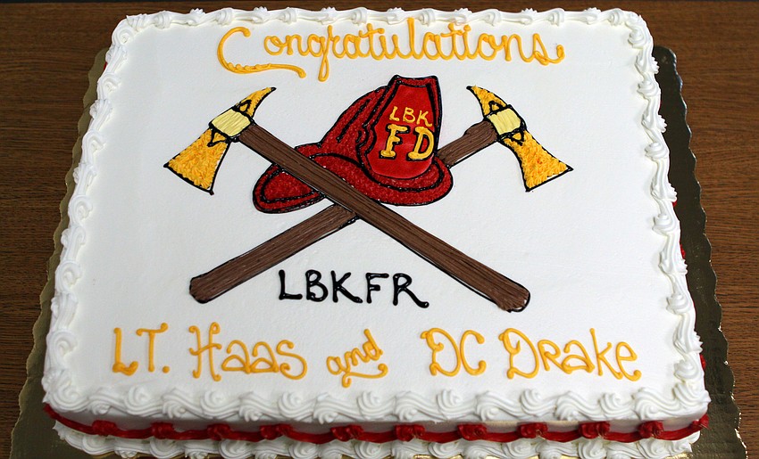 The cake for the promotion ceremony.