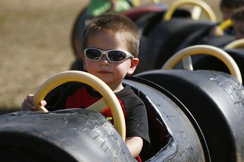 Seth Todd, 2, loved the train ride.