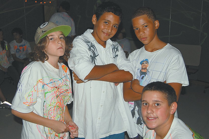 These middle-school boys were ready to party at Imagine's Halloween dance.