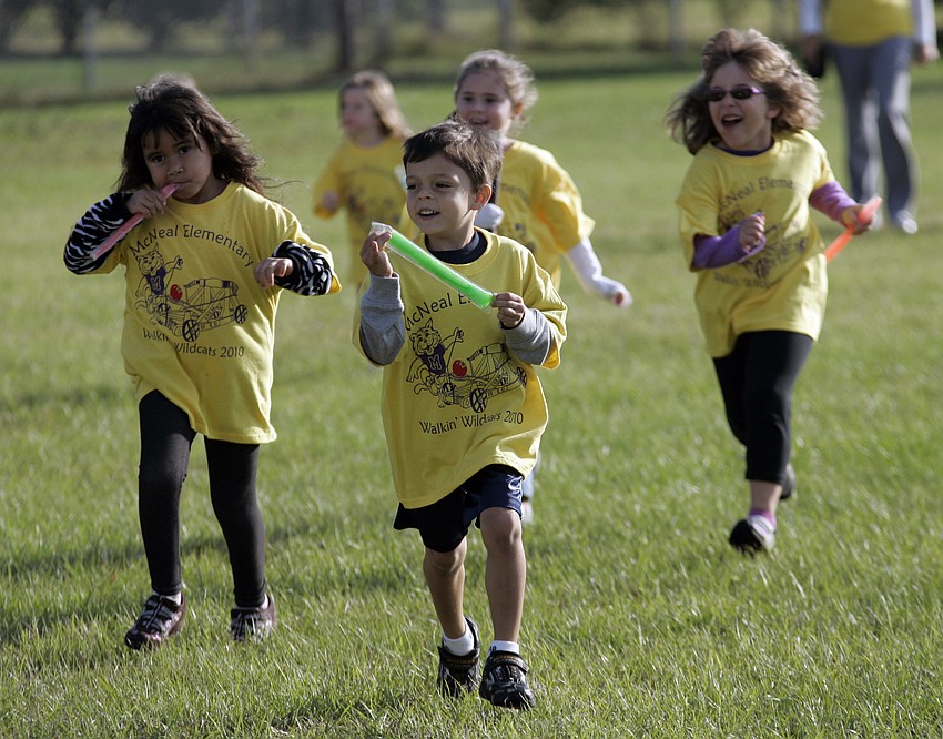 The students raised more than $13,600 for the school.