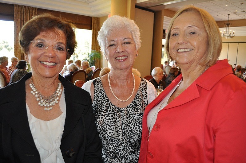 Rosalie Clarke, Connie Millard and Debby Solomon made sure to catch up, even though they were all at different tables.