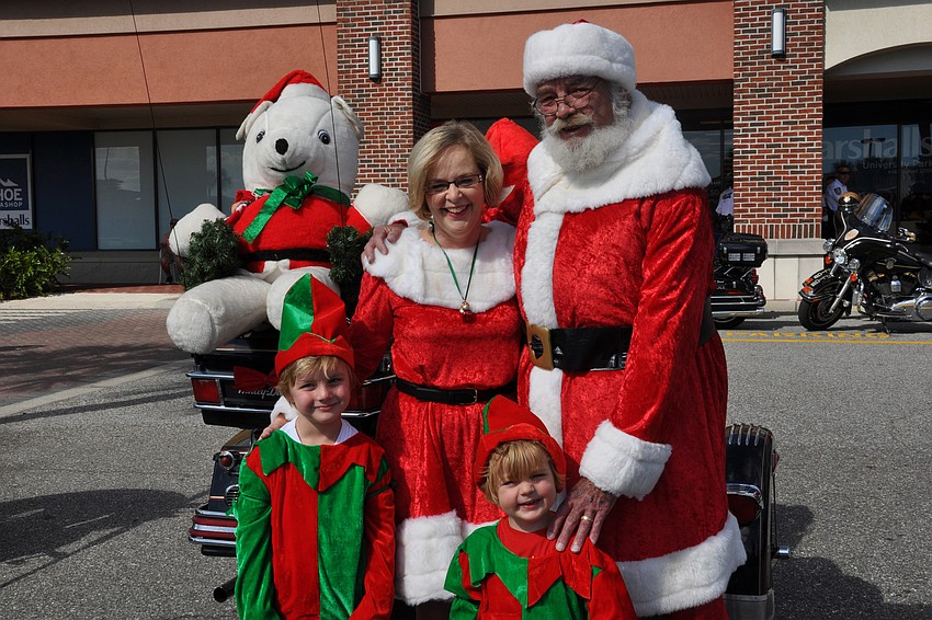Even Santa, Mrs. Claus and two elves participated in this year's ride.
