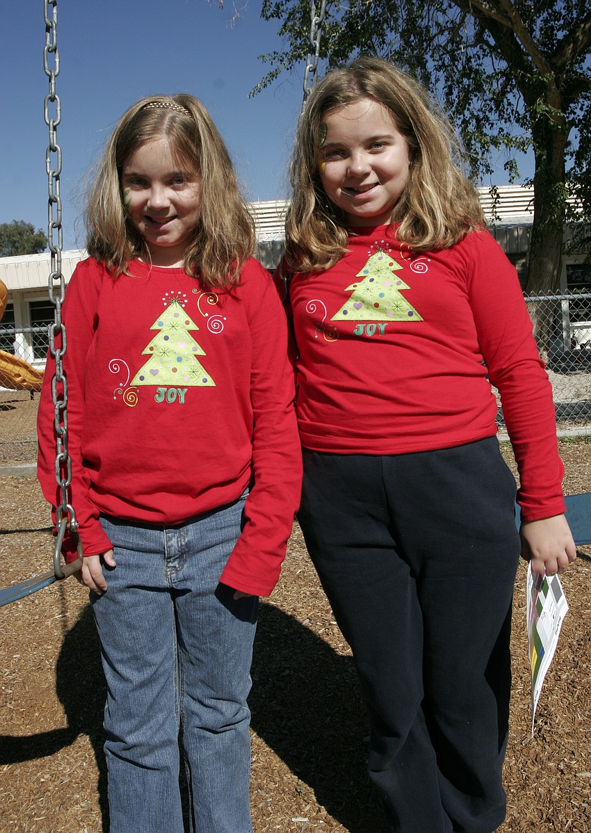 Ten-year-old twin sisters Margaret and Allison Stewart are looking forward to spending time with their family this Christmas.