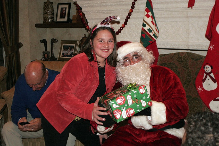 Megan Friend, 11, was extremely grateful for the opportunity to attend the Christmas Party.