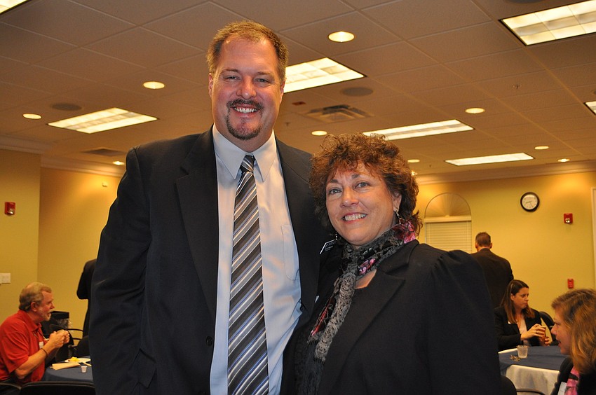 Scott Peterson and Joy Mahler with Big Brothers Big Sisters of the Sun Coast