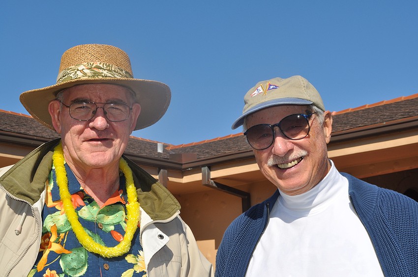 Monsignor Gerry Finegan and Dick Webster