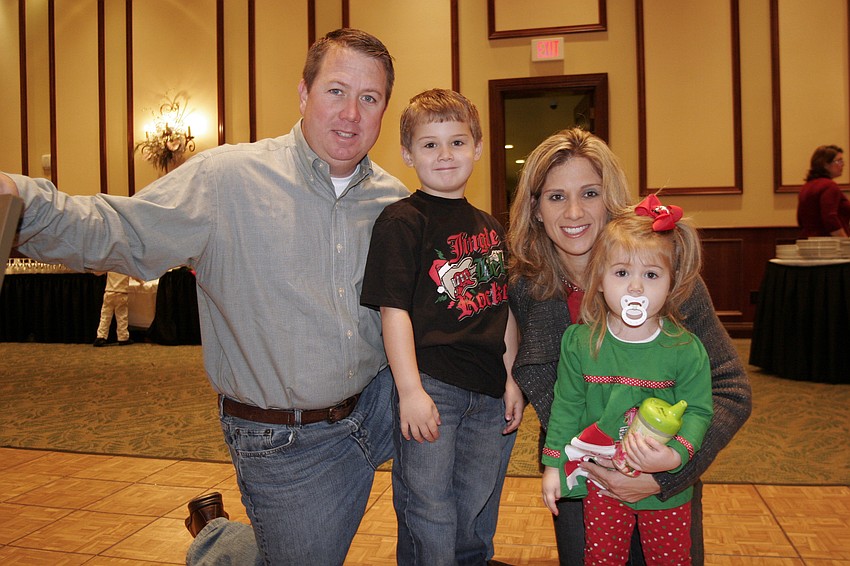 Lakewood Ranch residents Tom and Susan Meyers brought son, Jack, 5, and daughter, Brooke, 2.