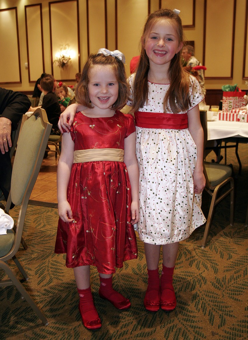 Four-year-old Clover Thomas and her sister, Fern, 6, came all the way from England for the event.